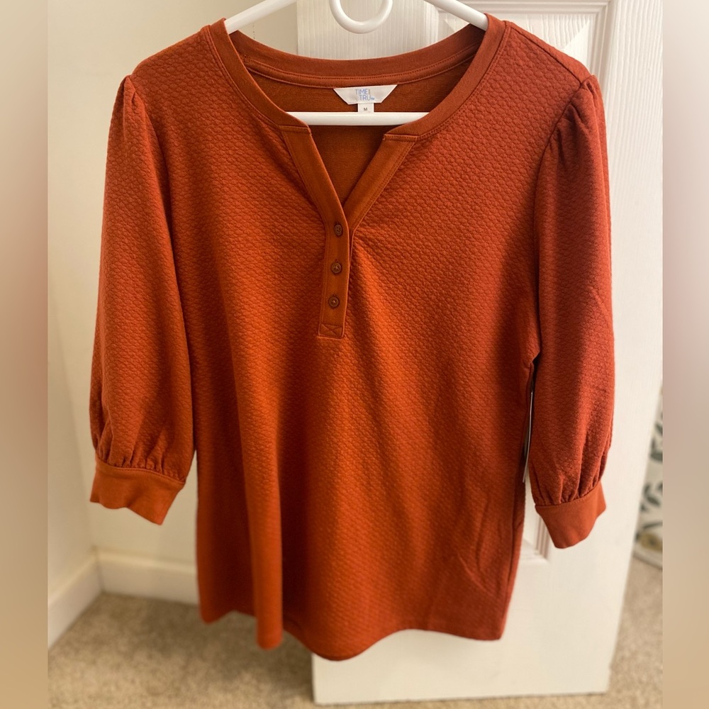 Time and Tru Puff Sleeve Shirt